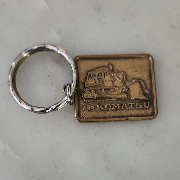 Komatsu Bulldozer Vintage  Keychain